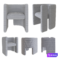 FAIRFAX CHAIR by kelly Wearstler 3D Model Corona