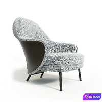 Armchair Angie Minotti 3D Model Corona