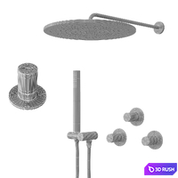 Griferias Maier Skulpture Shower System 3D Model Vray