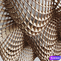 Parametric Hall 3D Model Vray