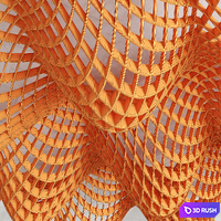 Parametric Hall 3D Model Vray