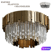Empire Plafond chandelier2 3D Model Vray, Corona