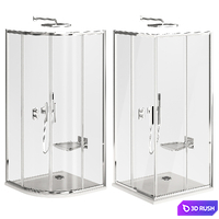 Ravak Blix Slim Shower Cabin 3D Model Vray, Corona