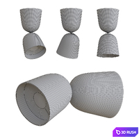 Zero Convex ceiling lamp 3D Model Vray, Corona