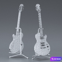 Electric Guitar Epiphone Les Paul Special II 3D Model Vray
