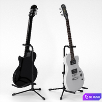 Electric Guitar Epiphone Les Paul Special II 3D Model Vray