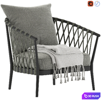 Globewest Maui 1-Seater Sofa 3D Model Vray, Corona