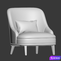 Celedonio Armchair Hamiltonconte 3D Model Vray, Corona
