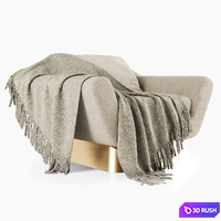 Koumac armchair 3D Model Corona
