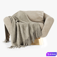 Koumac armchair 3D Model Corona