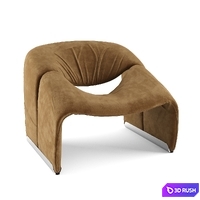 Groovy M-Chair by Pierre Paulin 3D Model Vray
