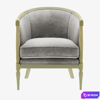 Baker Margeaux Lounge Chair 3D Model Vray, Corona