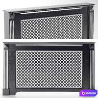 Radiator shield 2 3D Model Vray