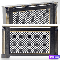 Radiator shield 2 3D Model Vray