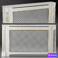 Radiator shield 2 3D Model Vray