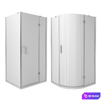 Omnires Shower Enclosures 3D Model Vray, Corona