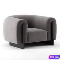 MINUIT ARMCHAIR by STEPHANE PARMENTIER 3D Model Corona