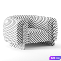 MINUIT ARMCHAIR by STEPHANE PARMENTIER 3D Model Corona