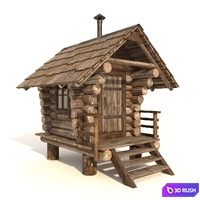 Playground house 3D Model Corona