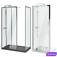 Showers Radaway, West One Bathrooms and Ideal set 124 3D Model Vray, Corona