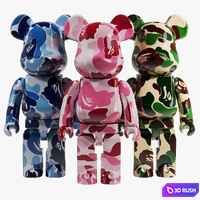 Bearbrick / Bape ABC Camo 3D Model Vray, Corona