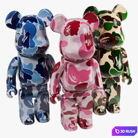 Bearbrick / Bape ABC Camo 3D Model Vray, Corona