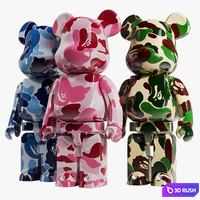Bearbrick / Bape ABC Camo 3D Model Vray, Corona