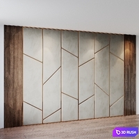 Headboard 26 3D Model Vray, Corona