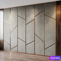 Headboard 26 3D Model Vray, Corona
