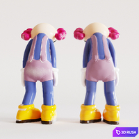 Kaws Clown 3D Model Corona