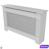 Decorative radiator screen set_09 3D Model Vray, Corona