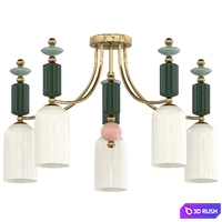 Ceiling chandelier Odeon Light Candy 4861 5C 3D Model Corona