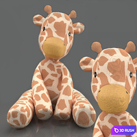 Giraffe. Soft toy. 3D Model Corona