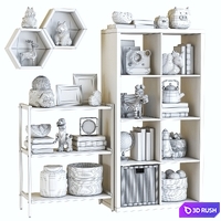 Toys for the nursery 3D Model Vray, Corona