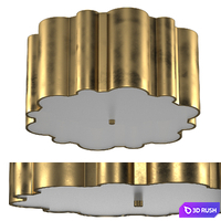 Markos grande flush mount 3D Model Vray, Corona