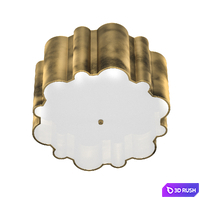 Markos grande flush mount 3D Model Vray, Corona