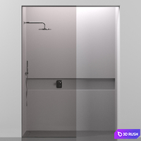 Shower Cabin 3D Model Corona