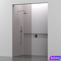 Shower Cabin 3D Model Corona