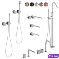 Set of CEA OPUS mixers 3D Model Vray, Corona