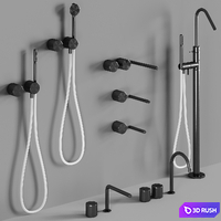Set of CEA OPUS mixers 3D Model Vray, Corona