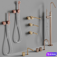 Set of CEA OPUS mixers 3D Model Vray, Corona