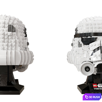 Lego Star Wars Helmet Storm Trooper 3D Model Corona