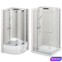 Shower cabins Radaway CLASSIC 3D Model Vray, Corona