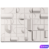 Wall decor 15 3D Model Vray, Corona