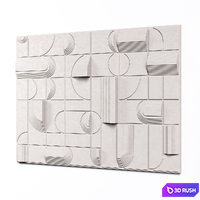 Wall decor 15 3D Model Vray, Corona