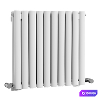The Heating Co. Salvador white double horizontal radiator 3D Model