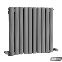 The Heating Co. Salvador white double horizontal radiator 3D Model Corona