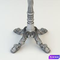 Iron Table Leg 3D Model Vray