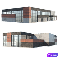 Two-story public building 3D Model Corona