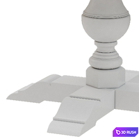 Dantone Home Dining table Oxford round folding 3D Model Vray